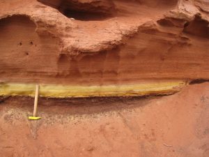 Fluvio aeolian deposits of the Triassic Sherwood Sandstone Group at Budleigh Salterton Devon